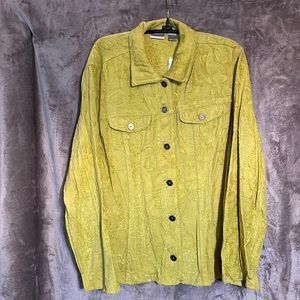 NWT Chico’s Size 2 (12) Button Front Closure Extra Buttons Included Whispy